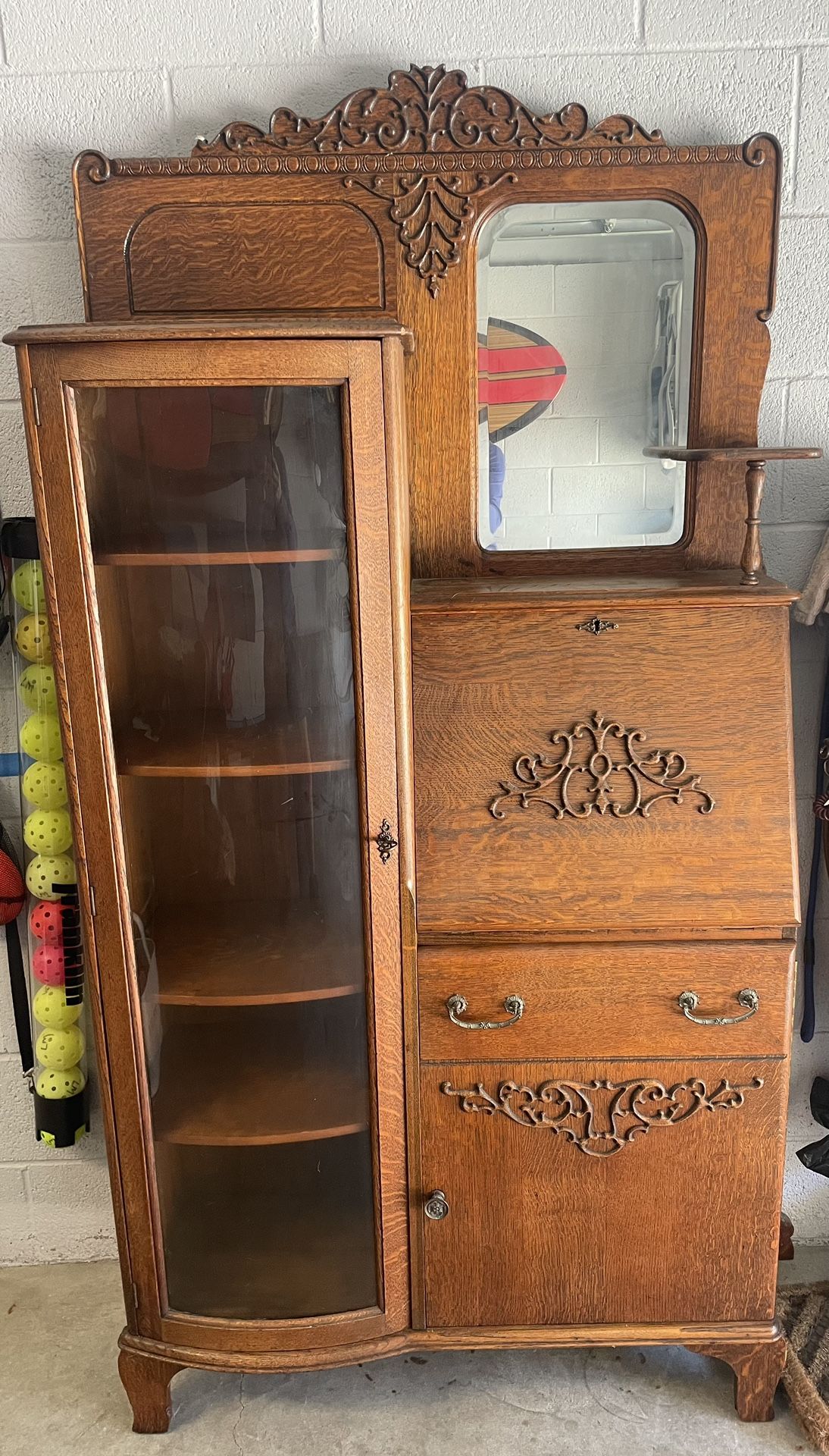 American Oak Antique Secretary 