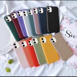 iPhone 11, iPhone 11pro, iPhone 11 pro max Silicon Case with FREE CLEAR Case