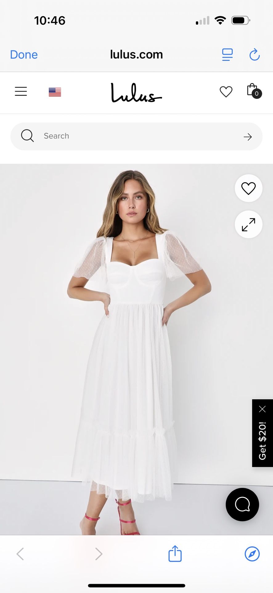 Lulus White Dress In Size xs