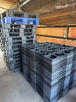 Plastic pallets five dollars and $10