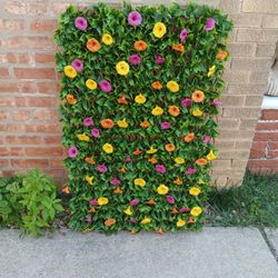 Wall Artificial Topiary Flowers Hanging Decor 