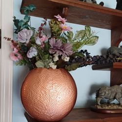 Hammered Copper Vase