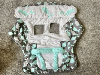 Baby Boy Shopping Cart Cover Whales Aqua Gray