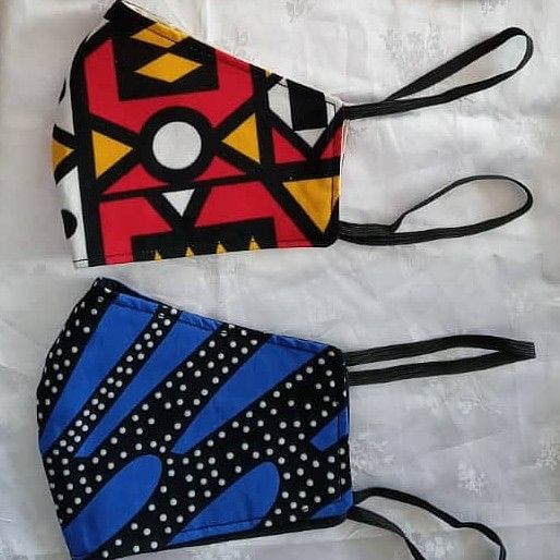 Unisex high quality African print face masks