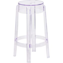 Transparent Counter Height Stool