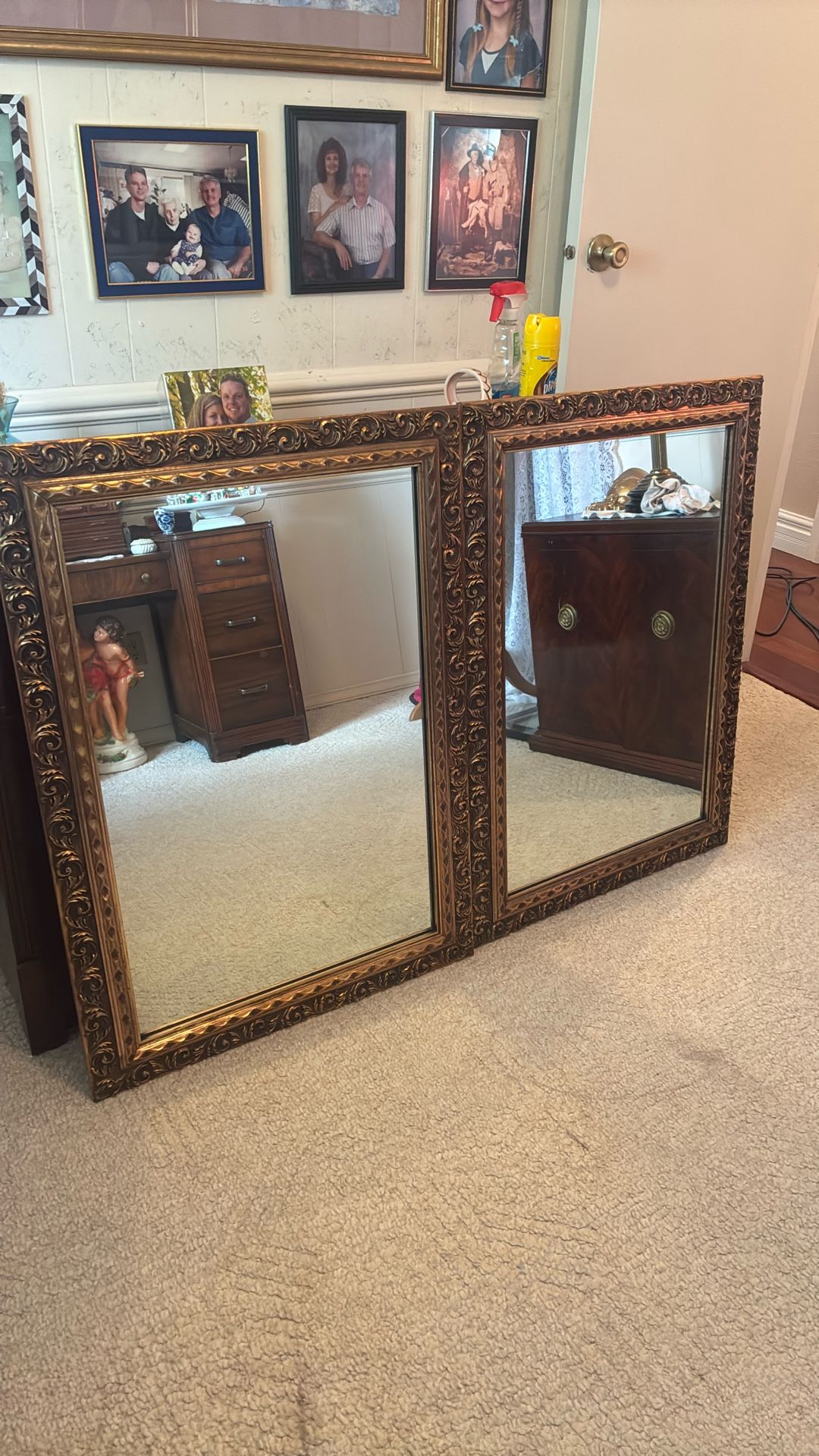 Two Antique Mirrors  in Very Good Condition 