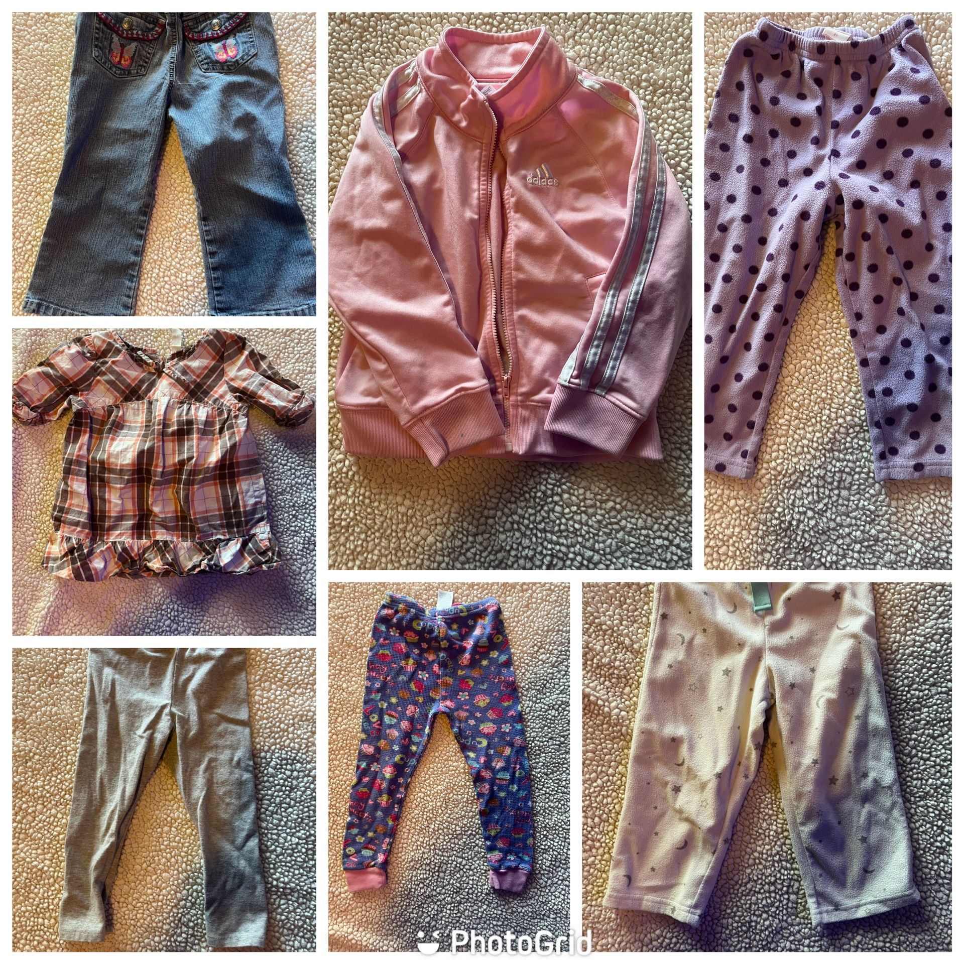Toddler Girls Clothes Bundle - 7 Items