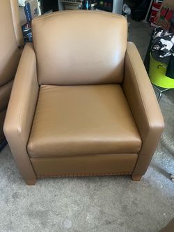 Tan arm chair