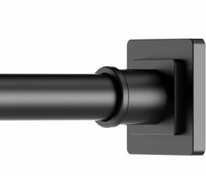 Black shower rod