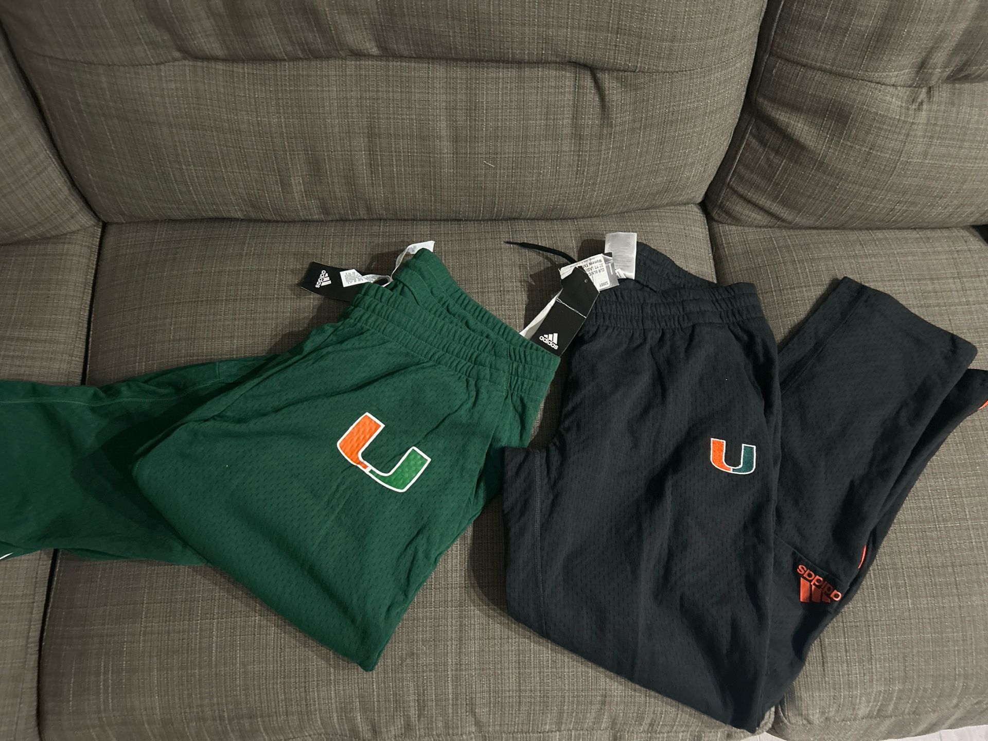 Adidas Miami Hurricanes Pants β Size XL β Brand New