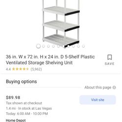 Storage Shelves 