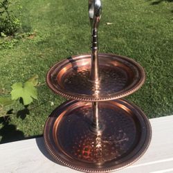 Copper serving tray