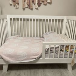 Baby Convertible Crib With Mattress 