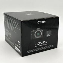 Canon EOS R50 4k video Mirrorless camera with RF S18-45mm F/4.5-6.3 is STM lens 