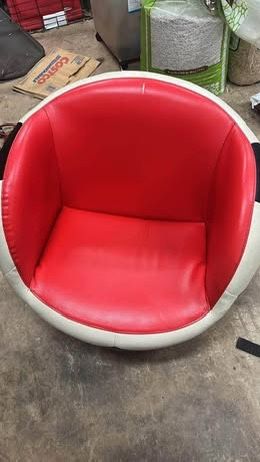 Soccer Ball Chair And Foot Stool