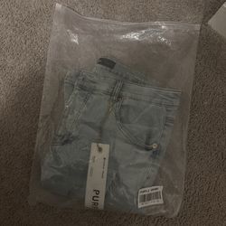 Light blue purple jeans