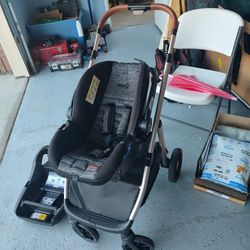 Baby Seat And Stroller And Car Base