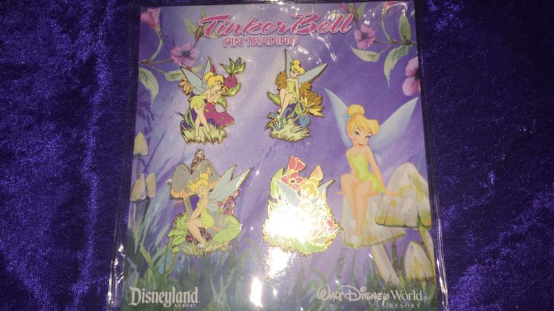 Disney tinker Bell four pin collection