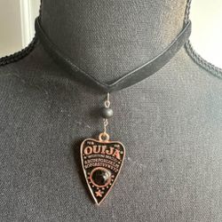 Ouija Board Pendant Velvet Choker Goth 