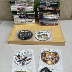 Lot Of Video Games Xbox , Xbox 360  PlayStation 2 & 3 , About 43 Games Total Make Offer For All Make Offer For All