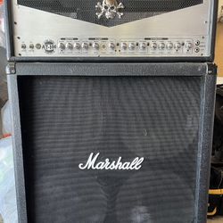 MG 412B Marshall Speaker With AT-100 Amp Guitar Stack