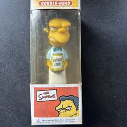 2005 FUNKO WACKY WOBBLER THE SIMPSONS MOE BOBBLE-HEAD • NIB • S1  The toy inside has never left the box. The box hasn’t been opened, but the box is da