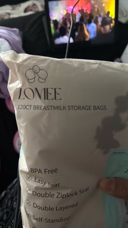 Breast milk storage bags