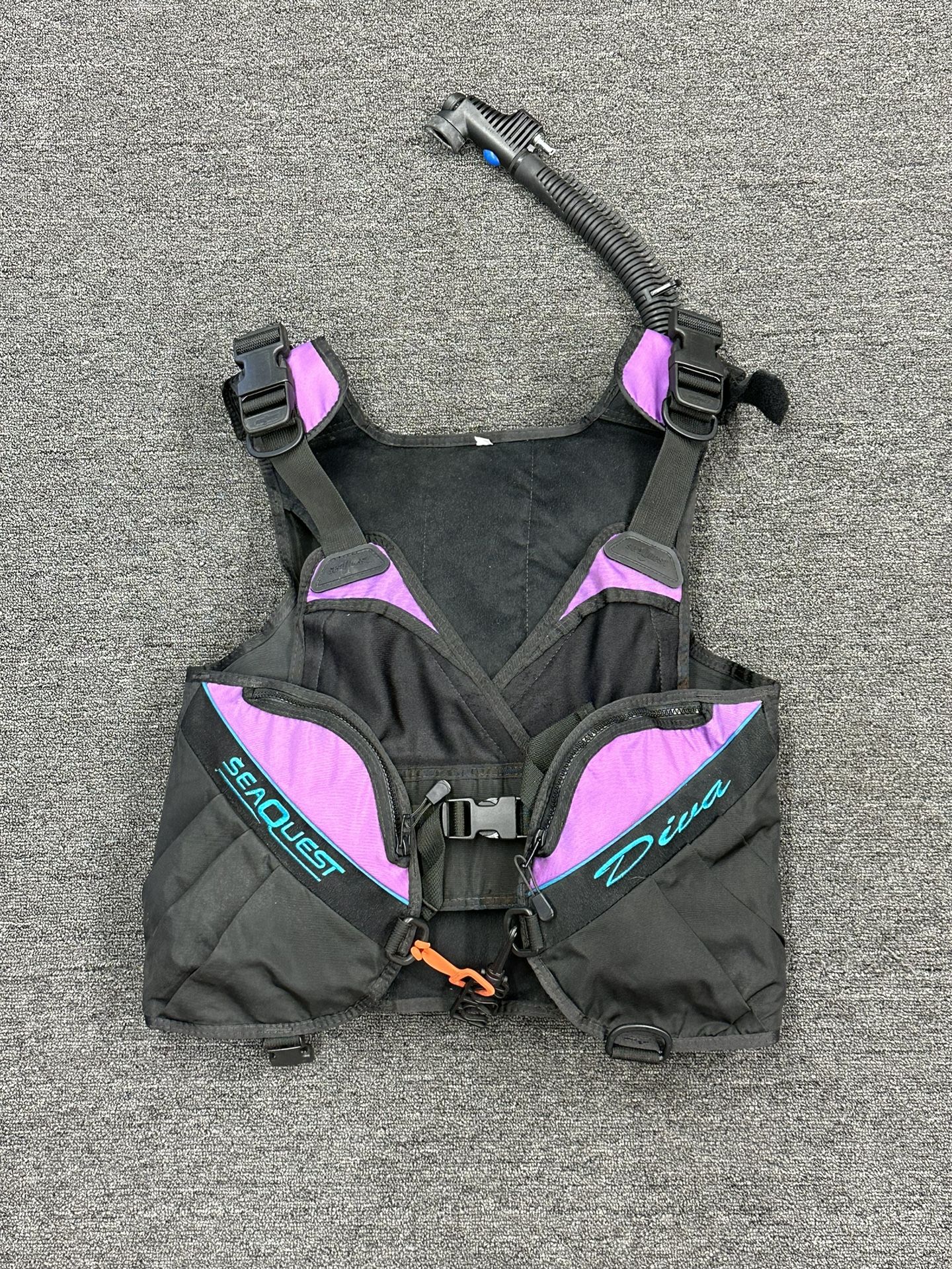 Seaquest Diva ~ Women's Pink Scuba Diving BCD Vest Air Source ~ Small ~ #315171