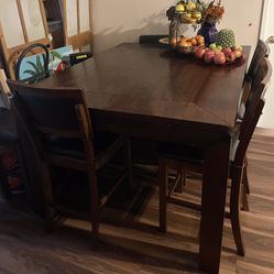Wood Dining Table Extendable 12in
