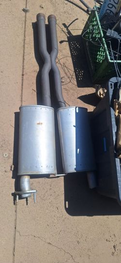 Dual Mufflers  21/4 " Inlet Out Let Quiet Style With X Cross Over, Rat Rod Hot Rod Custom.  35th Ave And McDowell Phx Or Meet In Mesa 