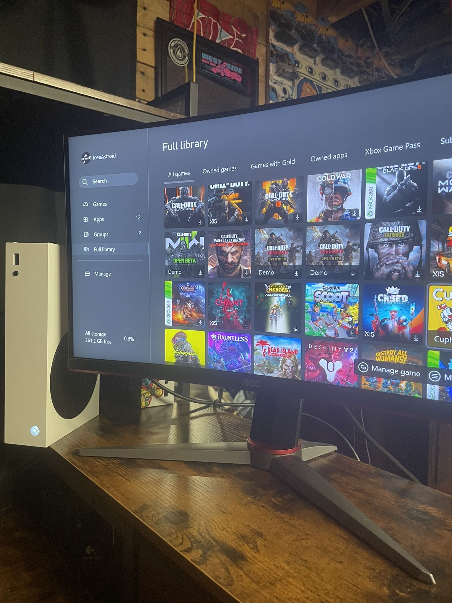 24in AOC Gaming Monitor Curved