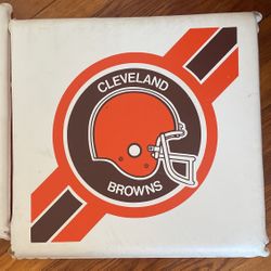 Vintage Browns Stadium Seat Cushions x2