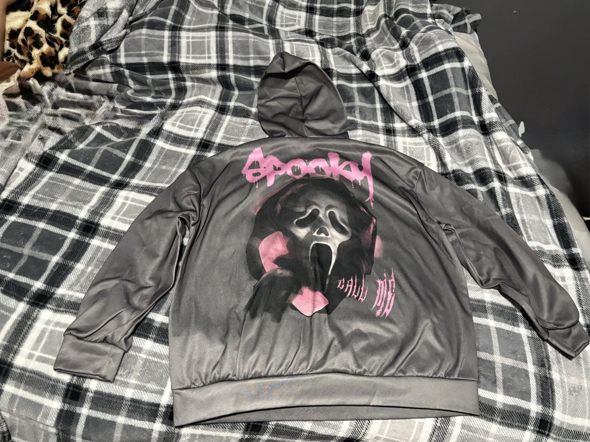 Polyester Ghost Hoodie for Teen Girl 16Y