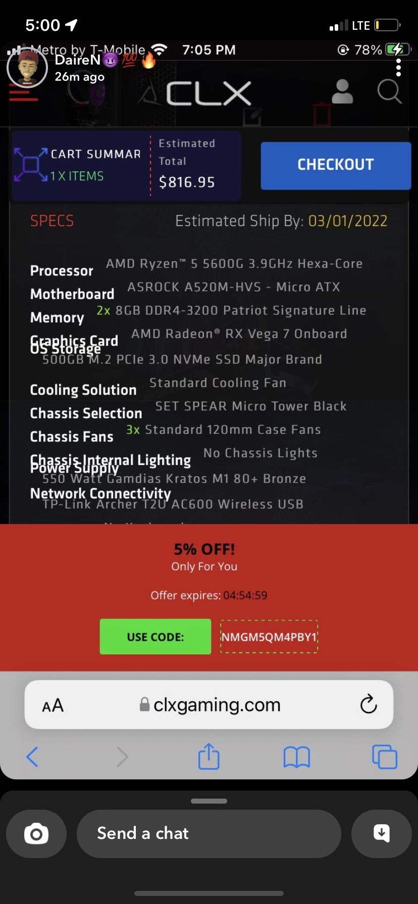 CLX Gaming Pc 600 OBO for Sale in Telford, PA OfferUp