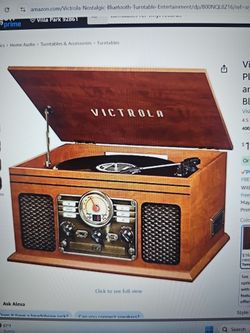 Vinyl player cassette radio