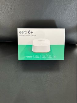 eero 6+ Dual-Band Mesh Wi-Fi 6 Router: Gigabit Ethernet, Smartphone Controlled