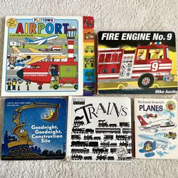 Baby Toddler Board Books - Transportation Bundle