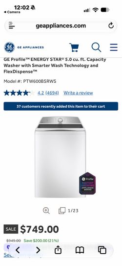 Washer GE Profile - like new