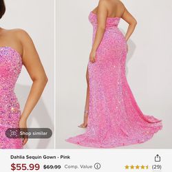 Pink Fashion Nova Dress