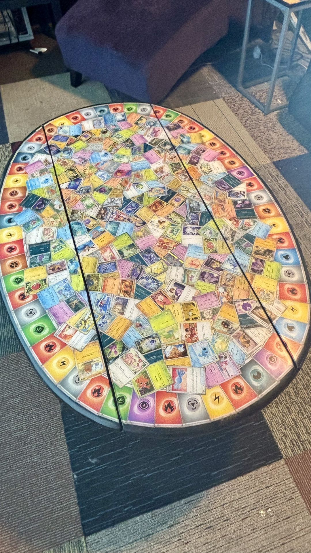 Pokémon Card, Epoxy, Coffee Table