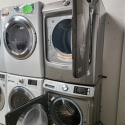 SET MAYTAG STEAM WASHER AND ELECTRIC DRYER WITH WARRANTY 