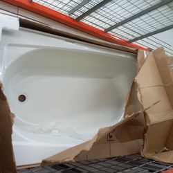 Bathtu With A Little Cracked.  For 50 Dollare