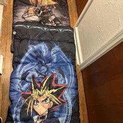 1990s Youth Sleeping Bags Yu Gi Oh! And West Coast Chopper 