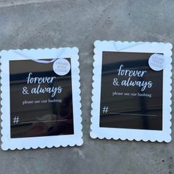 Hashtag Wedding Signs