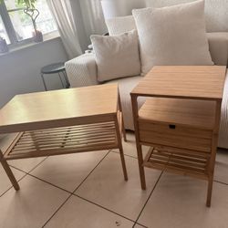 Coffee & Side Table. Bamboo 