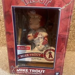 StateFarm Mike Trout Rookie of the Year Bobblehead 2012 Los Angeles Angels MLB