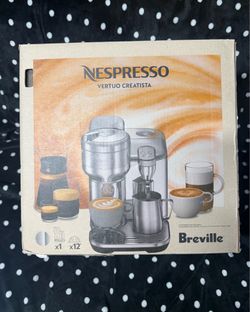 BRAND NEW Nespresso Vertuo Creatista by Breville – Silver ☕
