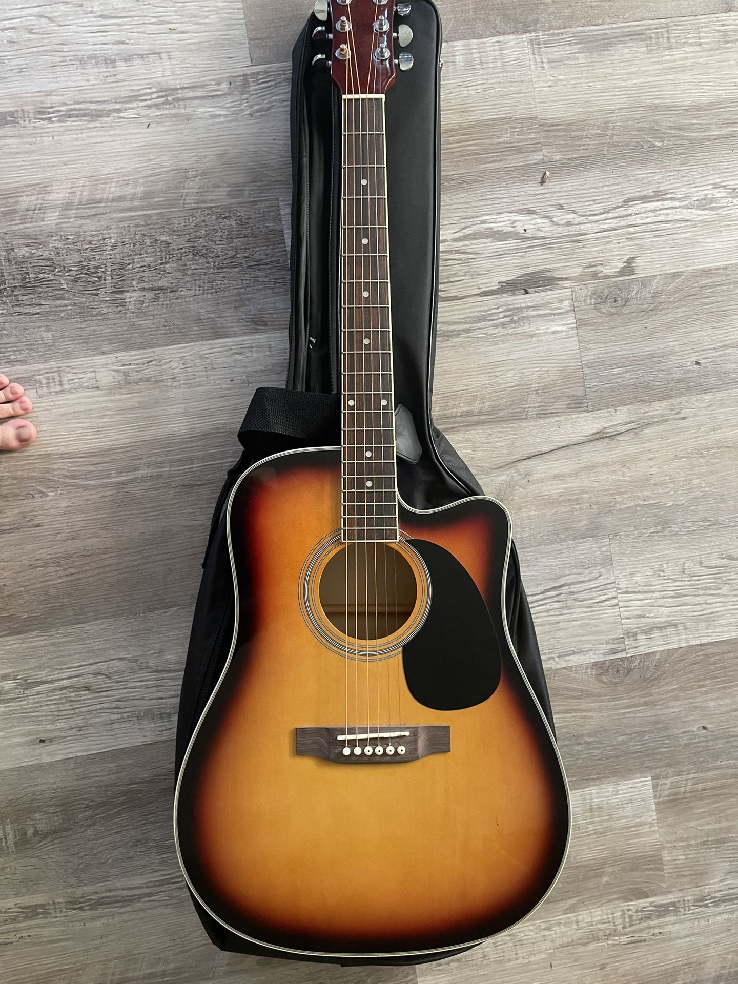 Acoustic guitar $60