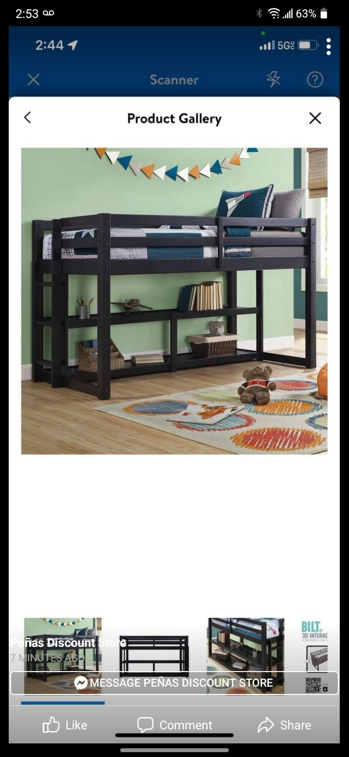 Bunk Bed With Library