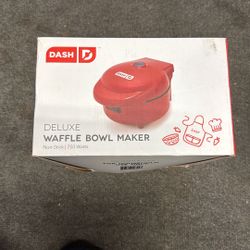 Dash Deluxe Waffle Bowl Maker